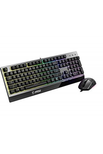 MSI Vigor GK30 Combo Işıklı Ergonomik Siyah Kablolu Klavye Mouse Seti