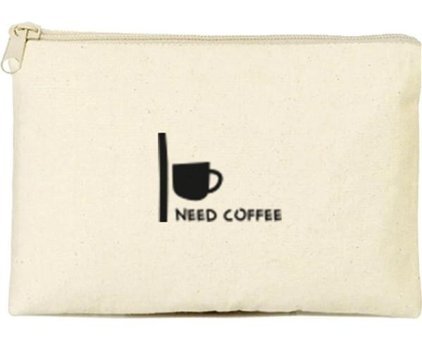 Tabby Design Clutch Krem Kahve Baskılı Baskılı Tekstil Makyaj Çantası