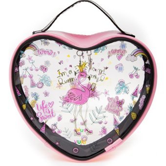Vuki Pembe Flamingo PVC Makyaj Çantası