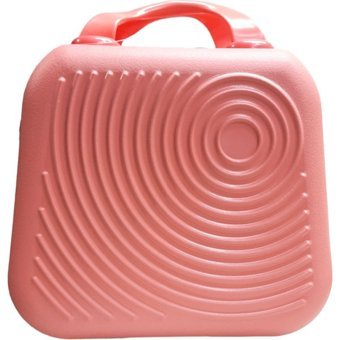 Tuna Bag Pembe Düz ABS Çok Gözlü Makyaj Çantası