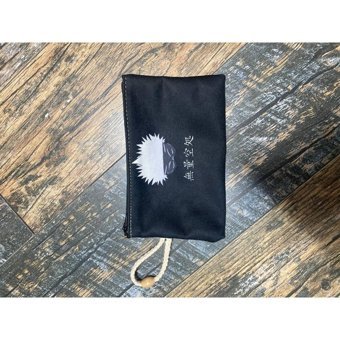 Street Bag Çok Renkli Jijutsu Kaisen Anime Jjk Desenli Tekstil Makyaj Çantası
