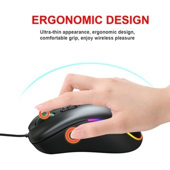 Huawei Hxsj P8 + V100 + J900 Işıklı Ergonomik Siyah Kablosuz Klavye Mouse Seti