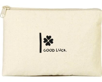 Tabby Design Clutch Krem Yonca Baskılı Tekstil Makyaj Çantası