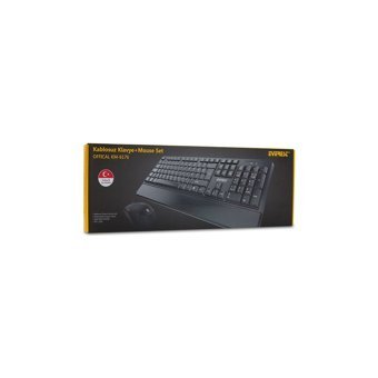 Everest KM-6176 Siyah Kablosuz Klavye Mouse Seti