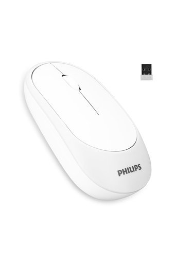 Philips Spt6314 C314 Sessiz Ergonomik Beyaz Kablosuz Klavye Mouse Seti