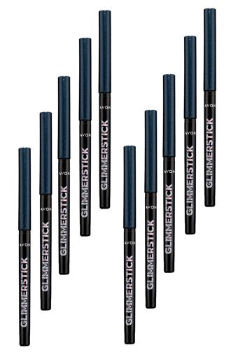 Avon Asansörlü Metalik Black Ice Göz Kalemi 10 Adet