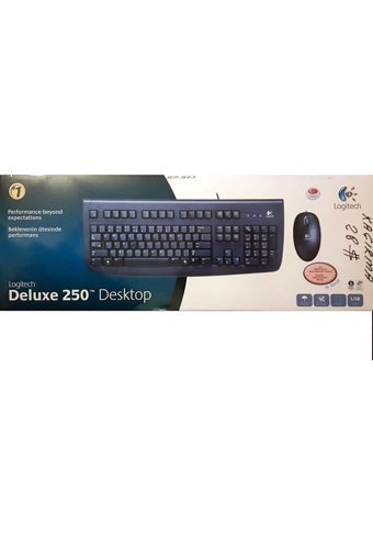 Logitech Deluxe 250 Siyah Kablolu Klavye Mouse Seti