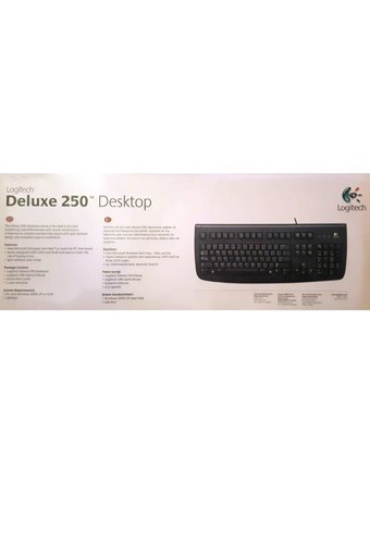 Logitech Deluxe 250 Siyah Kablolu Klavye Mouse Seti