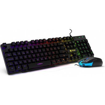 Inca IKG-448 Işıklı Ergonomik Siyah Kablolu Klavye Mouse Seti