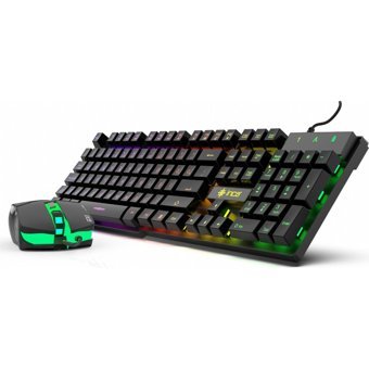 Inca IKG-448 Işıklı Ergonomik Siyah Kablolu Klavye Mouse Seti