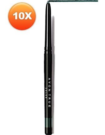 Avon Asansörlü Metalik Emerald Göz Kalemi 10 Adet