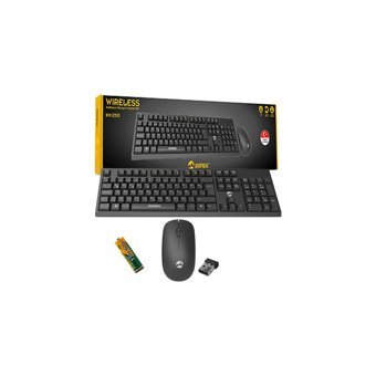 Everest KM-2510 Siyah Kablosuz Klavye Mouse Seti