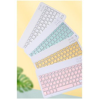 Samsung Galaxy Tab Sessiz Ergonomik Mavi Kablosuz Klavye Mouse Seti