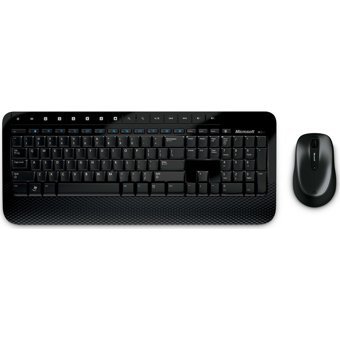 Microsoft Wireless Desktop 2000 Ergonomik Siyah Kablosuz Klavye Mouse Seti