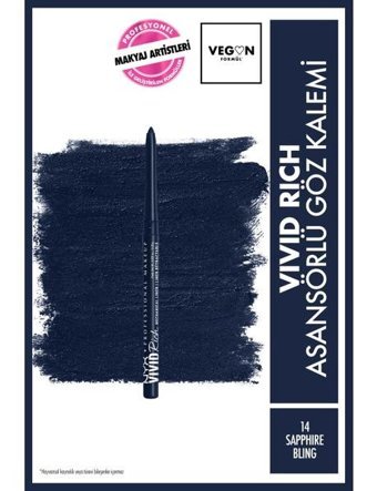 Nyx No:14 Asansörlü Mat Sapphire Bling Göz Kalemi