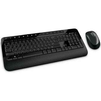 Microsoft Wireless Desktop 2000 Ergonomik Siyah Kablosuz Klavye Mouse Seti