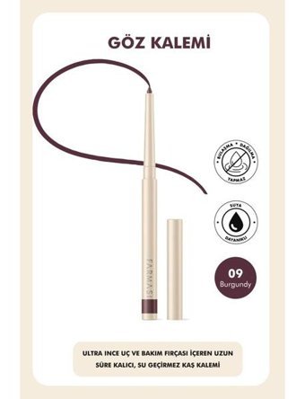 Farmasi Twisted 09 Asansörlü Mat Bordo Göz Kalemi