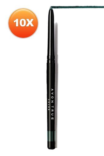 Avon Asansörlü Metalik Emerald Glow Göz Kalemi 10 Adet
