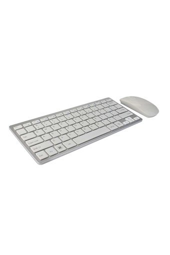 Zineets BM-PG8030 Ergonomik Beyaz Kablosuz Klavye Mouse Seti