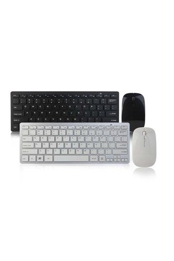 Zineets BM-PG8030 Ergonomik Beyaz Kablosuz Klavye Mouse Seti