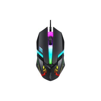 Huawei T-Wolf TF800 Işıklı Ergonomik Siyah Kablolu Klavye Mouse Seti
