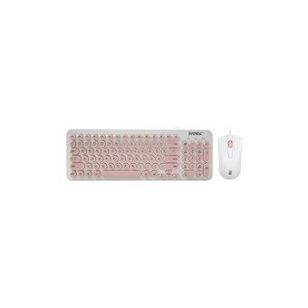 Everest KM-01K Pembe Kablolu Klavye Mouse Seti