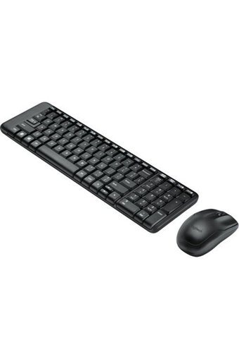 Logitech MK220 Sessiz Siyah Kablosuz Klavye Mouse Seti