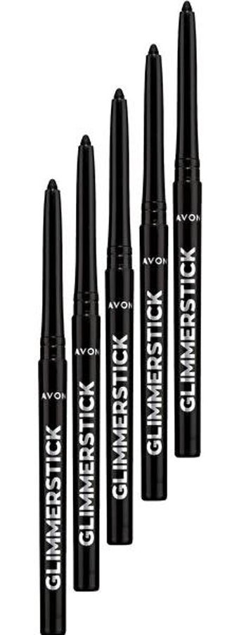 Avon Asansörlü Metalik Blackest Black Göz Kalemi 5 Adet