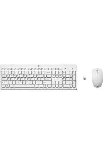 HP 230 Sessiz Beyaz Kablosuz Klavye Mouse Seti