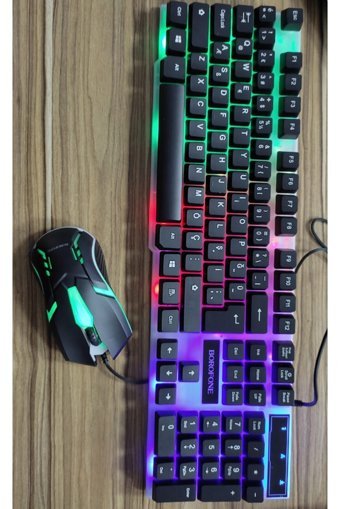 Konfulon V7 Sessiz Ergonomik Siyah Kablosuz Klavye Mouse Seti