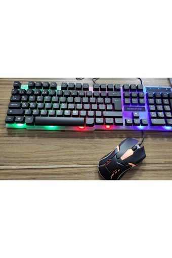 Konfulon V7 Sessiz Ergonomik Siyah Kablosuz Klavye Mouse Seti