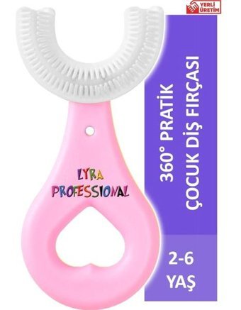Lyra Professional Yumuşak U Manuel Bebek Diş Fırçası Pembe