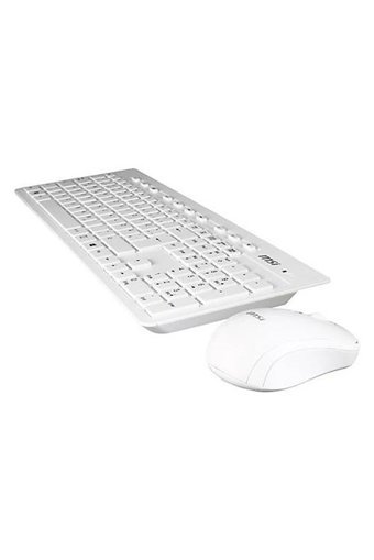 MSI Startype ES502 Beyaz Kablolu Klavye Mouse Seti
