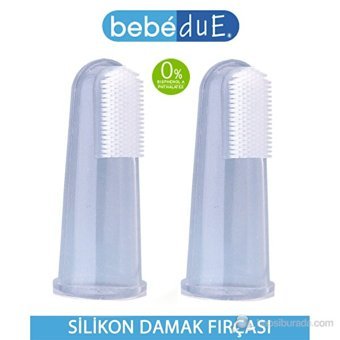 Bebedue Yumuşak Parmak Manuel Bebek Diş Fırçası Şeffaf