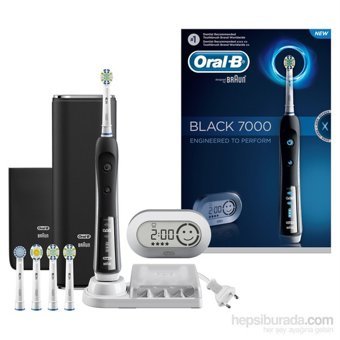 Oral-B Proffesional Care 7000 U Şarjlı Yetişkin Diş Fırçası Siyah