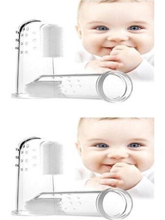 Milena Life Yumuşak Parmak Manuel Bebek Diş Fırçası Şeffaf