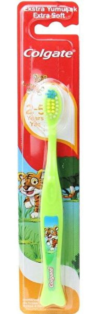 Colgate Ekstra Yumuşak U Manuel Çocuk Diş Fırçası Yeşil