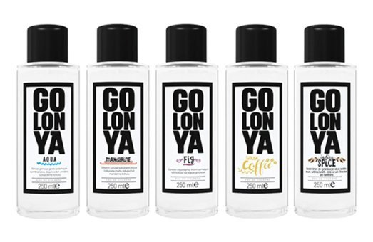 Golonya Cam Şişe Kolonya 5x250 ml