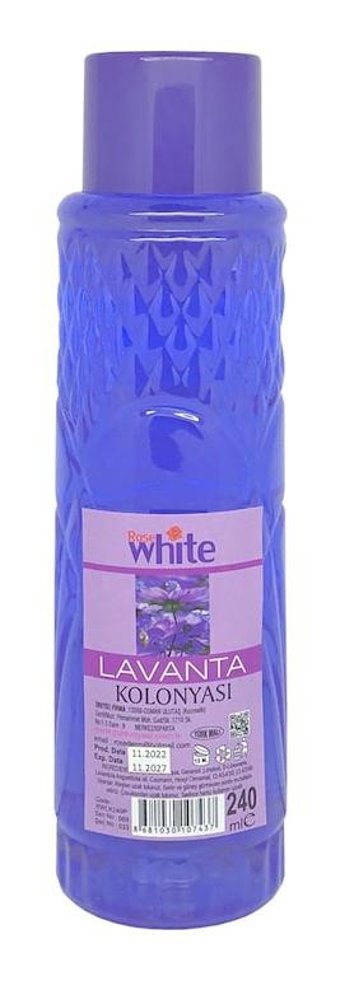 Rose White Pudralı Lavanta Kolonya 240 ml