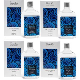 Pomellos Okyanus Esintisi Cam Şişe Kolonya 4x250 ml