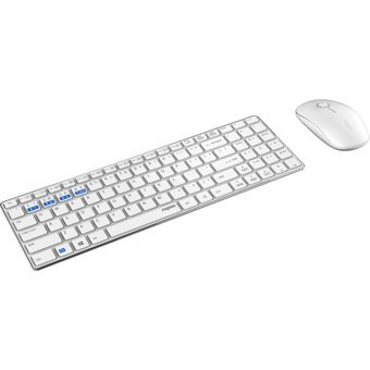 Rapoo 9300M Sessiz Ergonomik Beyaz Kablosuz Klavye Mouse Seti