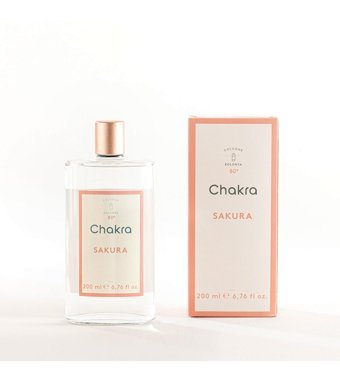 Chakra Sakura Cam Şişe Kolonya 200 ml