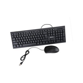 Wozlo WZ-KT804 Ergonomik Siyah Kablolu Klavye Mouse Seti