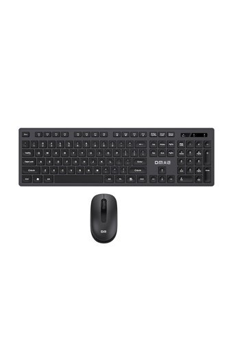 DM K12 Ergonomik Siyah Kablosuz Klavye Mouse Seti