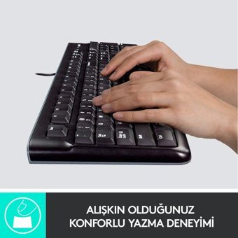 Logitech MK120 Siyah Kablolu Klavye Mouse Seti