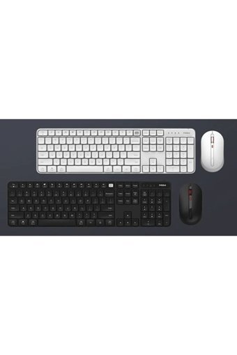 Xiaomi MIIIW Silent Combo Sessiz Ergonomik Beyaz Kablosuz Klavye Mouse Seti
