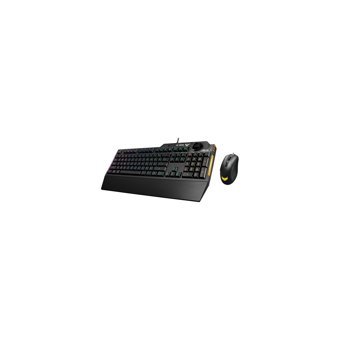 Asus TUF Gaming Combo K1&M3 Işıklı Siyah Kablolu Klavye Mouse Seti