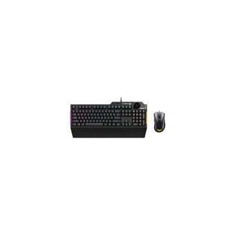 Asus TUF Gaming Combo K1&M3 Işıklı Siyah Kablolu Klavye Mouse Seti