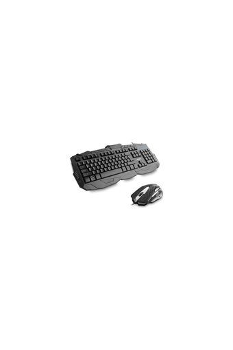 Everest KM-810 Işıklı Ergonomik Siyah Kablolu Klavye Mouse Seti
