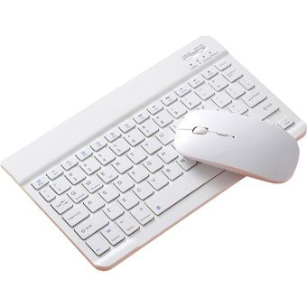 Apple iPad Air Sessiz Ergonomik Beyaz Kablosuz Klavye Mouse Seti